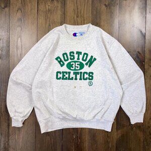 Vintage 1990 Boston Celtics NBA Sweatshirt, Boston Celtics Basketball Shirt Tee